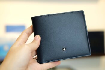 Ví da Montblanc Meisterstuck Navy Leather Wallet 8cc 118298 - vi da montblanc meisterstuck navy leather wallet 8cc 118301