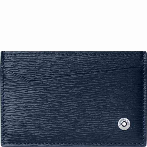 Ví đựng thẻ Montblanc 4810 Westside Pocket Blue 2cc 118660