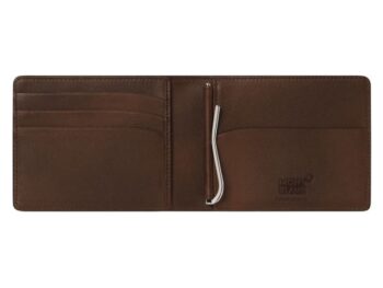 Ví kẹp tiền Montblanc Meisterstuck Sfumato Leather Goods Wallet 4cc with money clip 118352 - Ảnh 2
