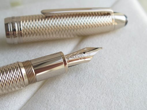 Bút Montblanc Meisterstück Geometry Solitaire Champagne Gold LeGrand Fountain Pen 118101