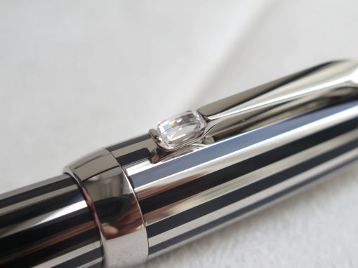 Bút Montblanc Boheme Platinum-Plated Crystal Rollerball Pen 7519