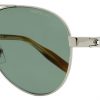 Kính mát Montblanc Aviator Sunglasses MB0081SK 002 Gold/Havana 61mm 0081 Kính Mát Montblanc Mới Nguyên Hộp 3
