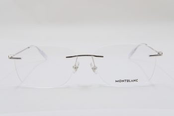 Gọng kính Montblanc Rimless Silver Eyeglasses 00750 003 Gọng kính Montblanc Mới Nguyên Hộp 2