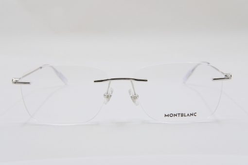 Gọng kính Montblanc Rimless Silver Eyeglasses 00750 Gọng kính Montblanc Mới Nguyên Hộp 2
