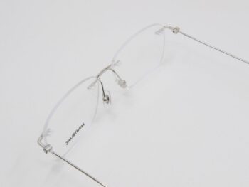 Gọng kính Montblanc Rimless Silver Eyeglasses 00750 003 - Ảnh 4