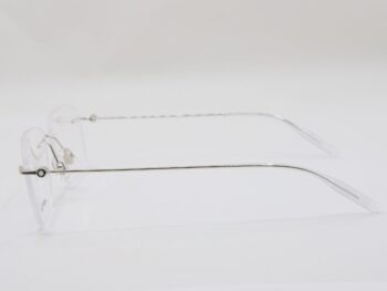 Gọng kính Montblanc Rimless Silver Eyeglasses 00750 003 - Ảnh 3