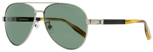 Kính mát Montblanc Aviator Sunglasses MB0032S 004 Ruthenium 61mm 0032