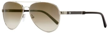 Kính mát Montblanc Aviator Sunglasses MB645S 16F Palladium/Brown Horn 59mm - kinh mat montblanc aviator sunglasses mb645s 16f palladiumbrown horn 59mm 1