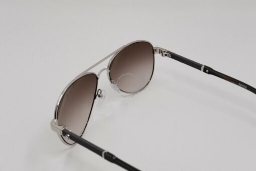 Kính mát Montblanc Aviator Sunglasses MB645S 16F Palladium/Brown Horn 59mm 645 - Hình ảnh 5
