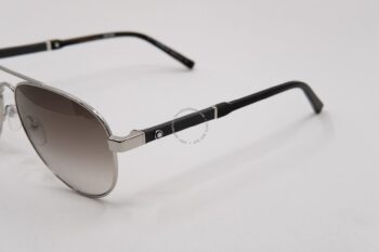 Kính mát Montblanc Aviator Sunglasses MB645S 16F Palladium/Brown Horn 59mm 645 - kinh mat montblanc aviator sunglasses mb645s 16f palladiumbrown horn 59mm 648