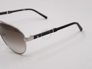 Kính mát Montblanc Aviator Sunglasses MB645S 16F Palladium/Brown Horn 59mm 645 - kinh mat montblanc aviator sunglasses mb645s 16f palladiumbrown horn 59mm 648