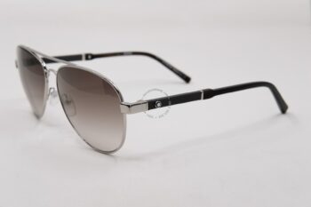 Kính mát Montblanc Aviator Sunglasses MB645S 16F Palladium/Brown Horn 59mm 645 - kinh mat montblanc aviator sunglasses mb645s 16f palladiumbrown horn 59mm 649