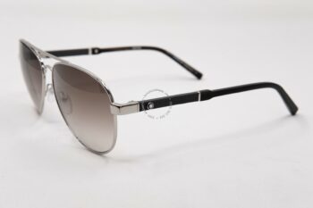 Kính mát Montblanc Aviator Sunglasses MB645S 16F Palladium/Brown Horn 59mm 645 - kinh mat montblanc aviator sunglasses mb645s 16f palladiumbrown horn 59mm 650