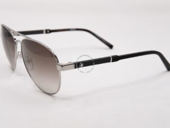 Kính mát Montblanc Aviator Sunglasses MB645S 16F Palladium/Brown Horn 59mm 645 - kinh mat montblanc aviator sunglasses mb645s 16f palladiumbrown horn 59mm 650