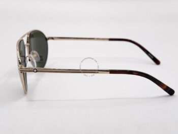Chất liệu: metal mạ vàng, nhựa Montblanc vân đồi mồi, tròng zeiss 11 Kính mát Montblanc Aviator Sunglasses MB714S 32Q Gold/Havana 59mm - kinh mat montblanc aviator sunglasses mb714s 32q goldhavana 59mm 4