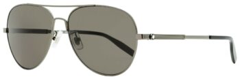 Kính mát Montblanc Pilot Sunglasses MB0027S 006 Ruthenium/Black 60mm 0027 - kinh mat montblanc pilot sunglasses mb0027s 006 rutheniumblack 60mm 0027