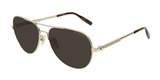 Kính mát Montblanc Pilot Sunglasses MB0027S 008 Gold/Havana 60mm 0027