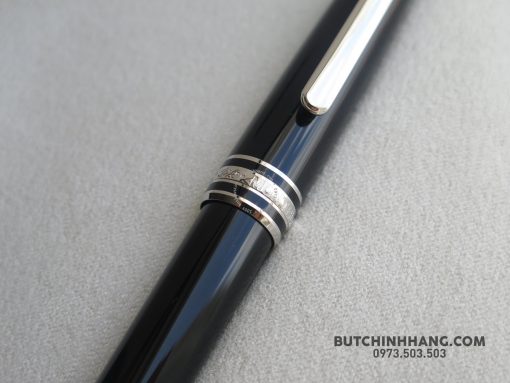 Bộ set bút Montblanc Meisterstuck Classique platinum-coated BallPoint Pen – Bao Da 112513 Montblanc Meisterstuck Bút Bi Xoay Montblanc 3