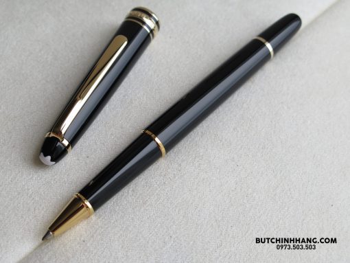 Bộ set bút  Montblanc Meisterstuck Classique Gold Plated Rollerball Pen – Ví Namecard Holder