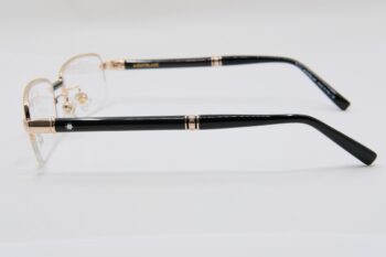 Montblanc Semi-Rimless Eyeglasses Rose Gold Black Horn Mb434 - gong Kinh montblanc semi rimless eyeglasses rose gold black horn mb436