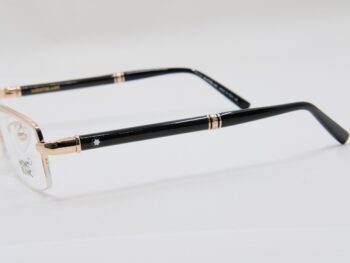 Gọng kính Montblanc Semi-Rimless Eyeglasses Rose Gold Black Horn Mb434 - gong kinh montblanc semi rimless eyeglasses rose gold black horn mb437 scaled