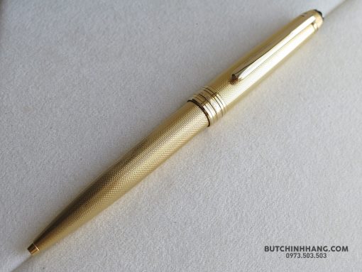 Bút Montblanc Meisterstuck Solitaire Barley Corn Gold Plated BallPoint Pen