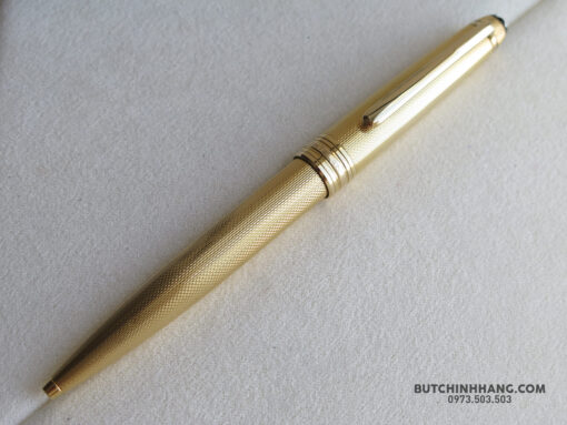 Bút Montblanc Meisterstuck Solitaire Barley Corn Gold Plated BallPoint Pen 1644