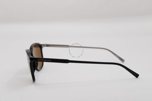 Kính mát Montblanc Round Sunglasses Black Polarized MB599S Kính Mát Montblanc Mới Nguyên Hộp 3