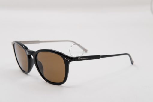 Kính mát Montblanc Round Sunglasses Black Polarized MB599S Kính Mát Montblanc Mới Nguyên Hộp 2
