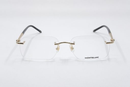 Gọng kính Montblanc Rimless Gold Eyeglasses MB0071O Gọng kính Montblanc Mới Nguyên Hộp 2