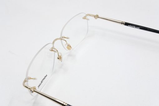 Gọng kính Montblanc Rimless Gold Eyeglasses MB0071O Gọng kính Montblanc Mới Nguyên Hộp 4
