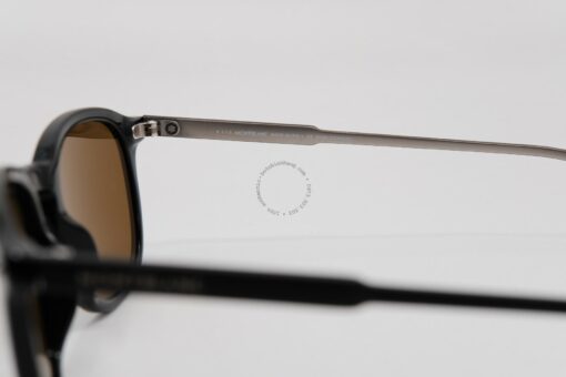 Kính mát Montblanc Round Sunglasses Black Polarized MB599S - Hình ảnh 5