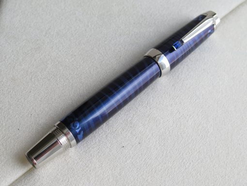 Bút Montblanc Boheme Paso Doble Bleu Platinum Rollerball Pen 104920