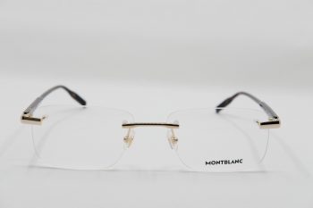 Gọng kính Montblanc Rimless Gold Havana Eyeglasses MB0088O