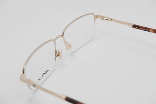 Gọng kính Montblanc Semi-rimless Gold Eyeglasses MB0020O Gọng kính Montblanc Mới Nguyên Hộp 4