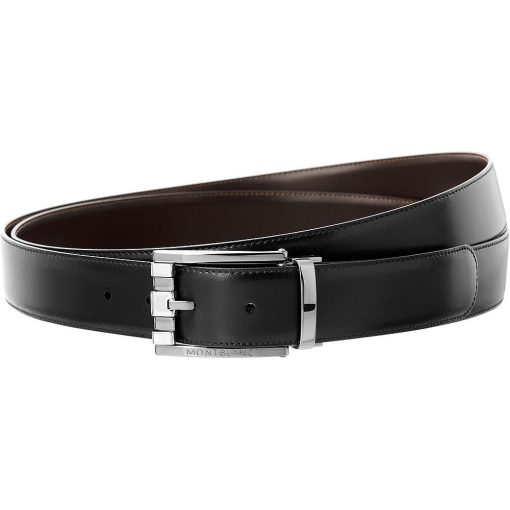 Thắt lưng Montblanc Casual Line 3 Rings Ruth Shiny Pin Leather Belt 103445