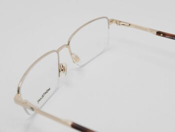 Gọng kính Montblanc Semi-rimless Gold Eyeglasses MB0020O - Ảnh 4