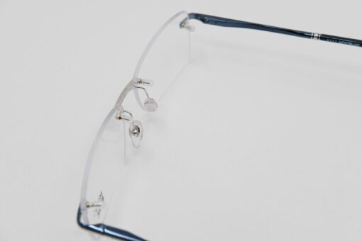 Gọng kính Montblanc Shiny Blue Men’s Eyeglasses 577-F - Image 3
