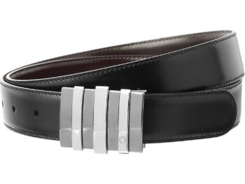 Thắt lưng Montblanc Contemporary Line 3 Rings Star Ruth.Pall Leather Belt 103427