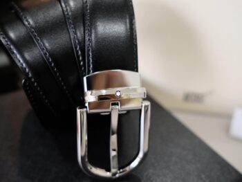 Thắt lưng Montblanc Horseshoe SH Palladium - coat Pin Buckle Reversible Black & Brown Leather Belt 123890 - 3cm - that lung montblanc horseshoe sh palladium coat pin buckle reversible black amp brown leather belt 123891 scaled