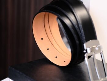 Thắt lưng Montblanc Rectangular Shiny ST Steel Pin Buckle Leather Belt 118418 - that lung montblanc rectangular shiny st steel pin buckle leather belt 118418 scaled