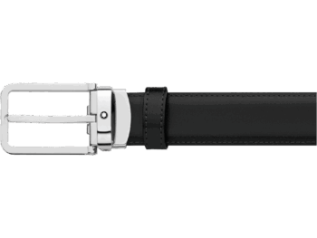 Thắt lưng Montblanc Rectangular Shiny ST Steel Pin Buckle Leather Belt 118418 - that lung montblanc rectangular shiny st steel pin buckle leather belt 118419