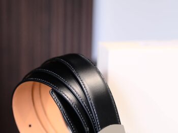 Thắt lưng Montblanc Rectangular Shiny ST Steel Pin Buckle Leather Belt 118418 - that lung montblanc rectangular shiny st steel pin buckle leather belt 118419 scaled