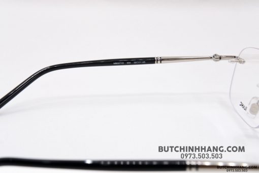 Gọng kính Montblanc Rimless Silver Eyeglasses MB0071O Gọng kính Montblanc Mới Nguyên Hộp 8