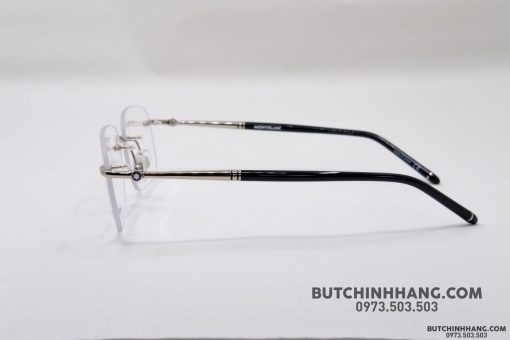 Gọng kính Montblanc Rimless Silver Eyeglasses MB0071O Gọng kính Montblanc Mới Nguyên Hộp 3