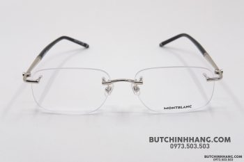 Gọng kính Montblanc Rimless Silver Eyeglasses MB0071O Gọng kính Montblanc Mới Nguyên Hộp 2