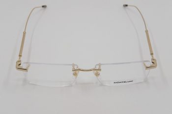 Gọng kính Montblanc Rimless Gold Plate MB0112O Gọng kính Montblanc Mới Nguyên Hộp 2