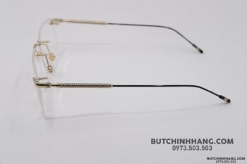 Gọng kính Montblanc Rimless Gold Eyeglasses Mb0049O - gong kinh montblanc rimless gold eyeglasses mb0049o 3
