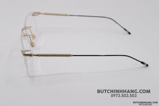 Gọng kính Montblanc Rimless Gold Eyeglasses Mb0049O - Hình ảnh 4