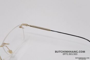 Gọng kính Montblanc Rimless Gold Eyeglasses Mb0049O - gong kinh montblanc rimless gold eyeglasses mb0049o
